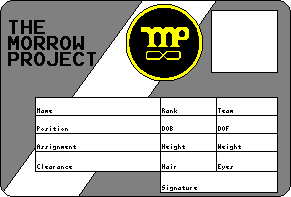 Morrow Project ID Card